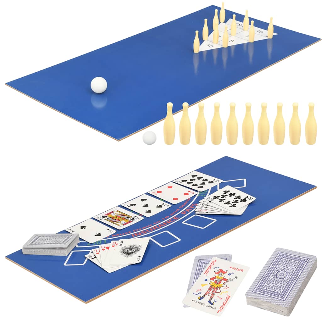 Mesa multijuegos 15 en 1 color arce 121x61x82 cm