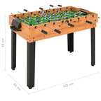 Mesa multijuegos 15 en 1 color arce 121x61x82 cm