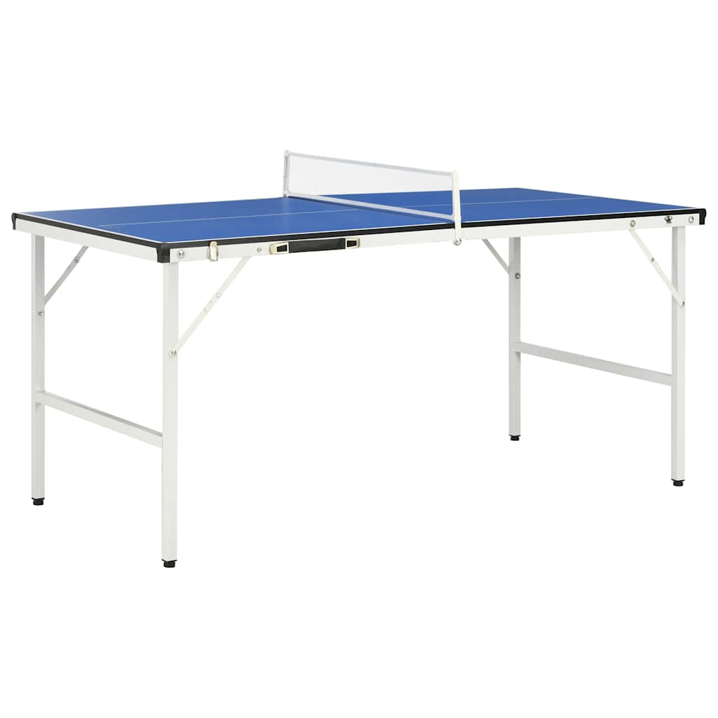 Mesa de ping pong de 1,52 m con red (152 x 76 x 66 cm), color azul