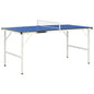 Mesa de pingue-pongue de 1,52 m com rede (152 x 76 x 66 cm), azul