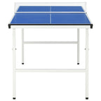 Mesa de ping pong de 1,52 m con red (152 x 76 x 66 cm), color azul