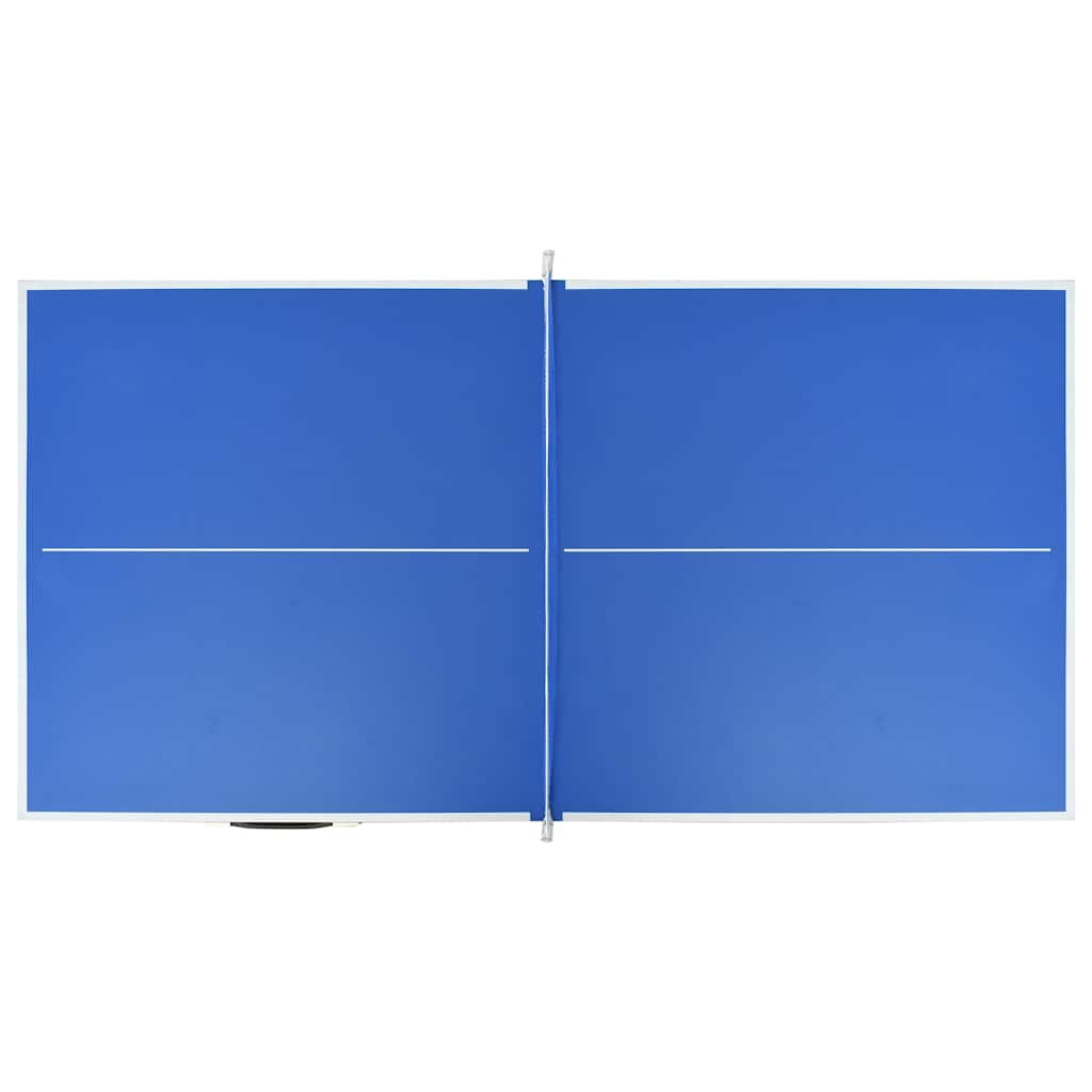 Mesa de ping pong de 1,52 m con red (152 x 76 x 66 cm), color azul