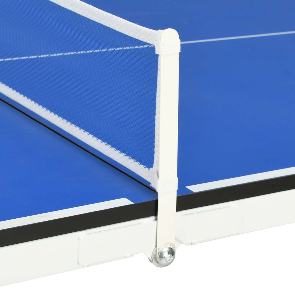 Mesa de ping pong de 1,52 m con red (152 x 76 x 66 cm), color azul