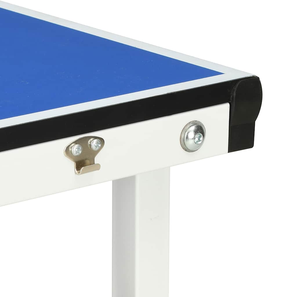 Mesa de ping pong de 1,52 m con red (152 x 76 x 66 cm), color azul