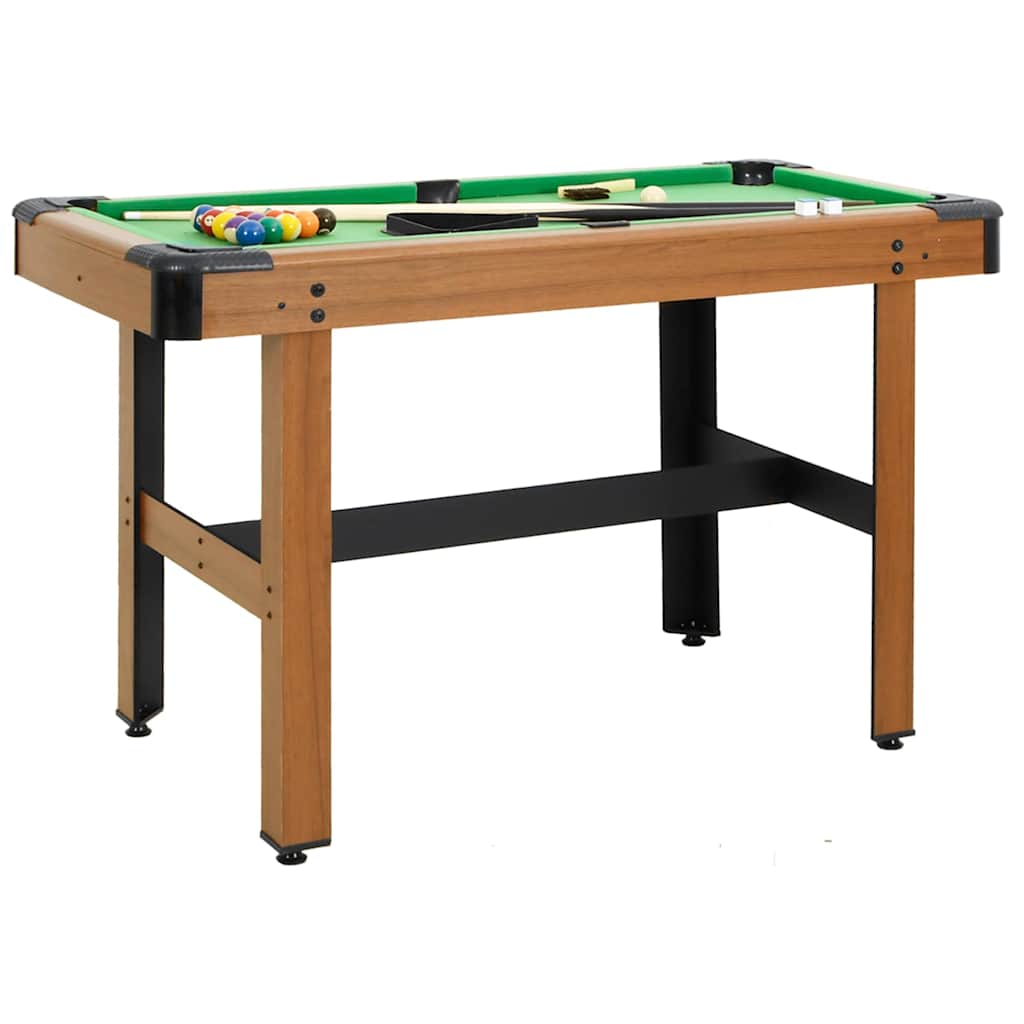 Mesa de billar de 4 pies marrón 122x61x76 cm