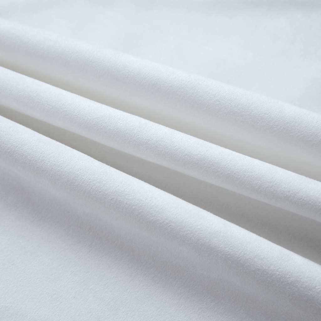 Cortinas opacas anillas de metal 2 pzas blanco crudo 140x225 cm