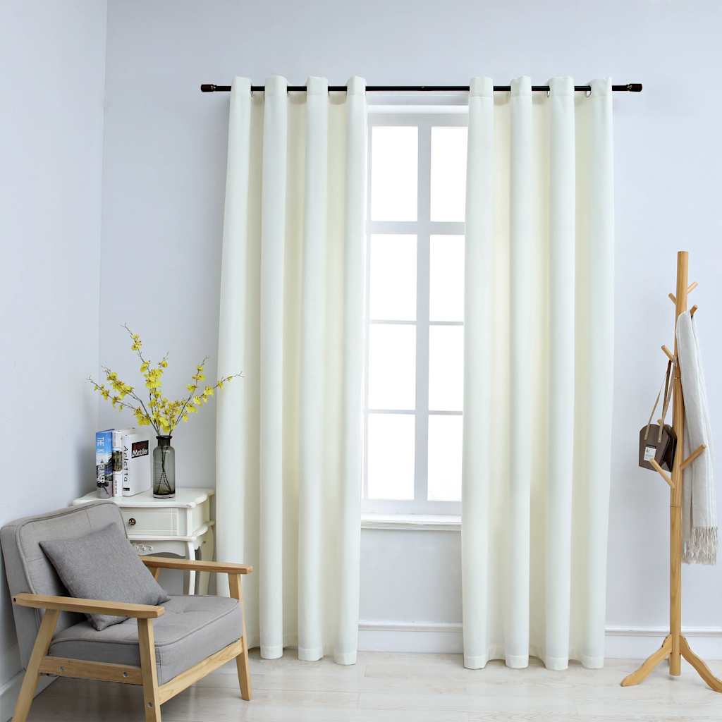 Cortinas opacas com ilhós 2 pçs veludo azul-escuro 140x175cm