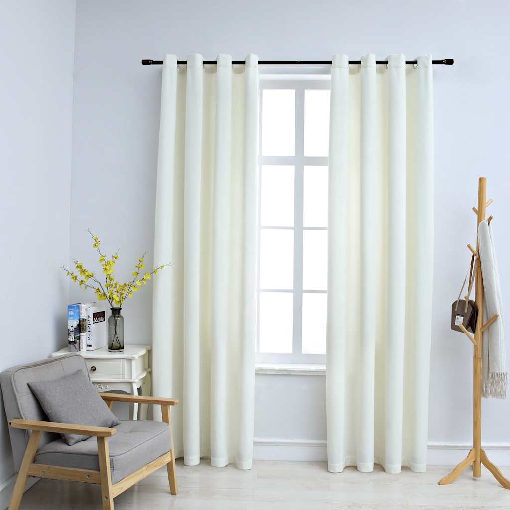 Cortinas opacas com ilhós 2 pçs veludo azul-escuro 140x175cm