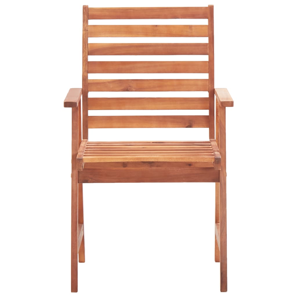 Sillas de comedor de exterior 2 uds madera maciza de acacia