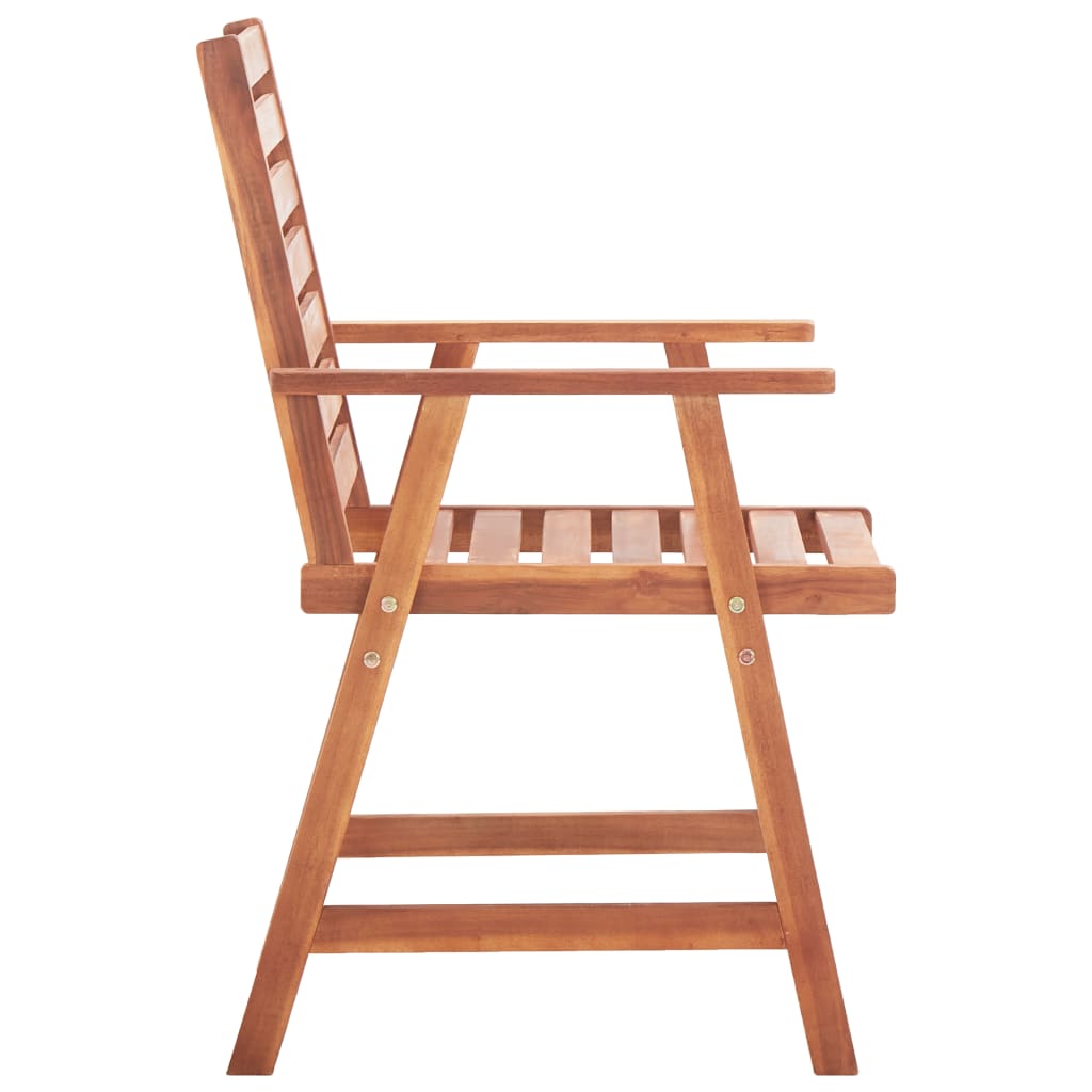 Sillas de comedor de exterior 2 uds madera maciza de acacia