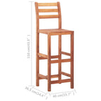 Sillas de cocina 2 unidades madera maciza de acacia