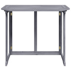 Mesa plegable de balcón madera de acacia maciza 90x50x74 cm