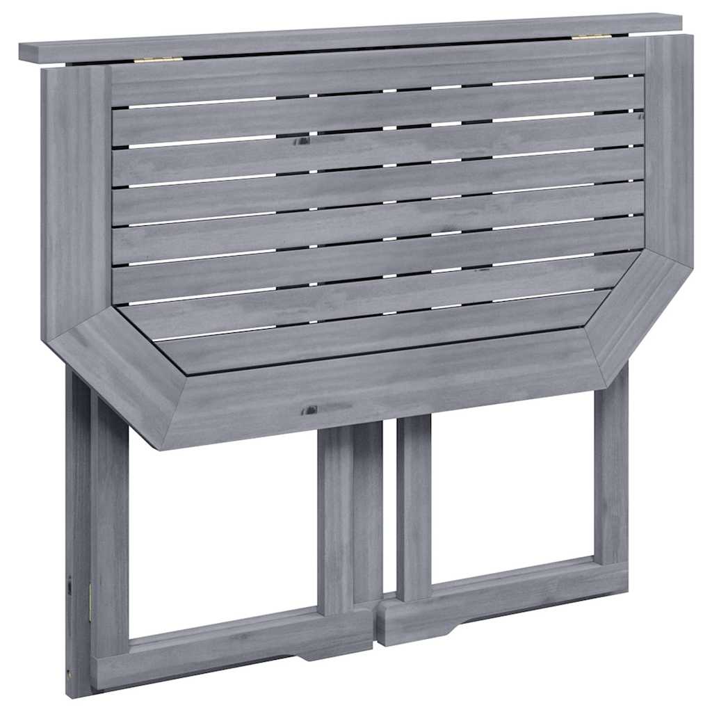 Mesa plegable de balcón madera de acacia maciza 90x50x74 cm