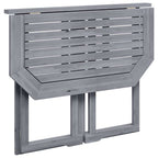 Mesa plegable de balcón madera de acacia maciza 90x50x74 cm