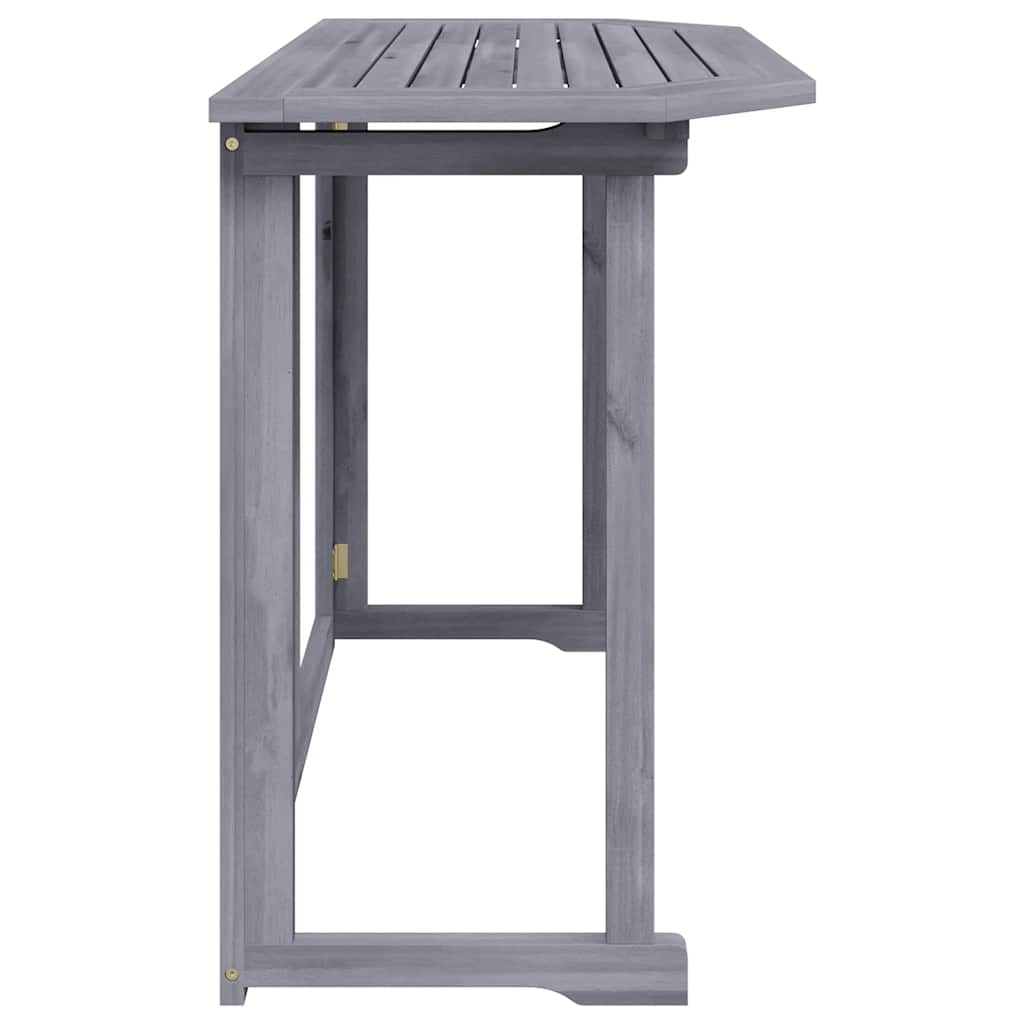 Mesa plegable de balcón madera de acacia maciza 90x50x74 cm