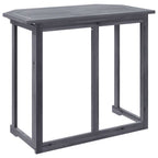 Mesa plegable de balcón madera de acacia maciza 90x50x74 cm