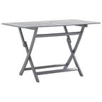 Mesa de comedor de jardín madera maciza de acacia 110x110x75 cm
