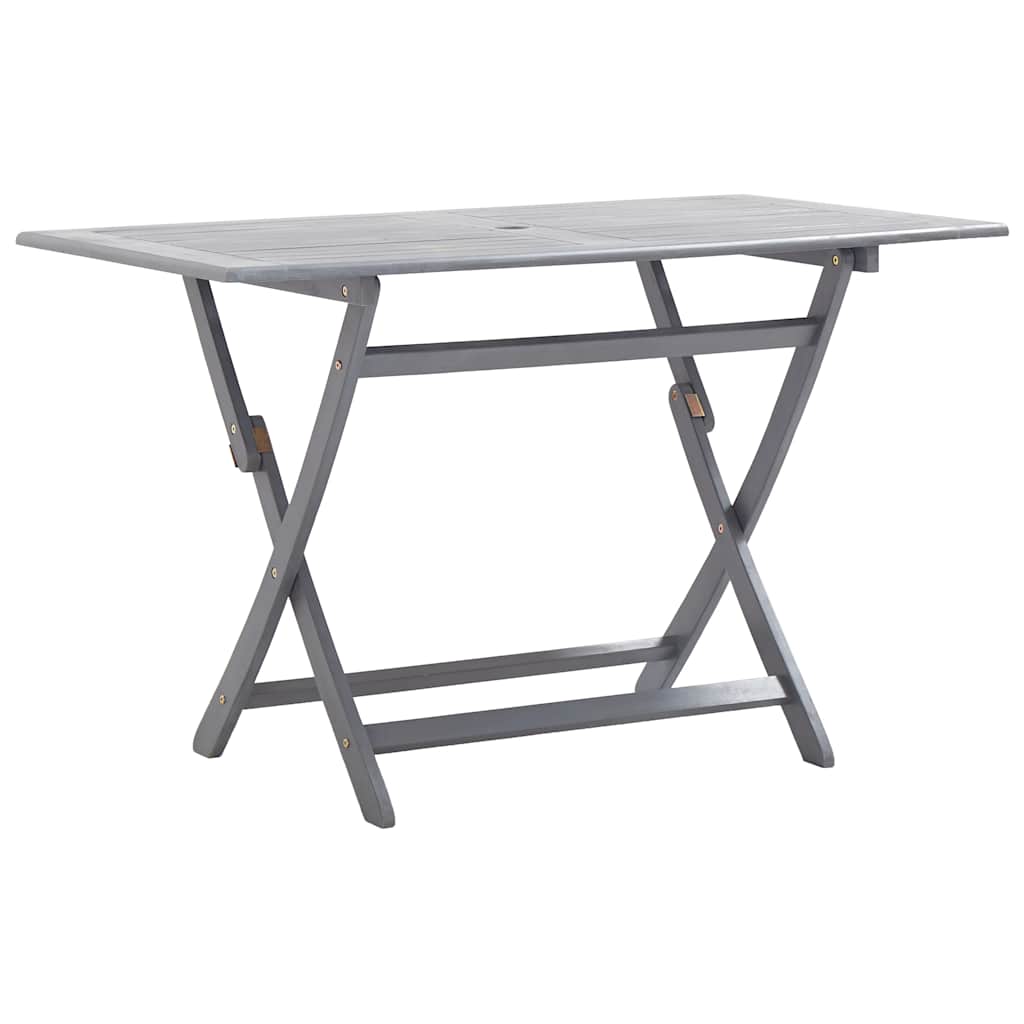 Mesa de comedor de jardín madera maciza de acacia 110x110x75 cm