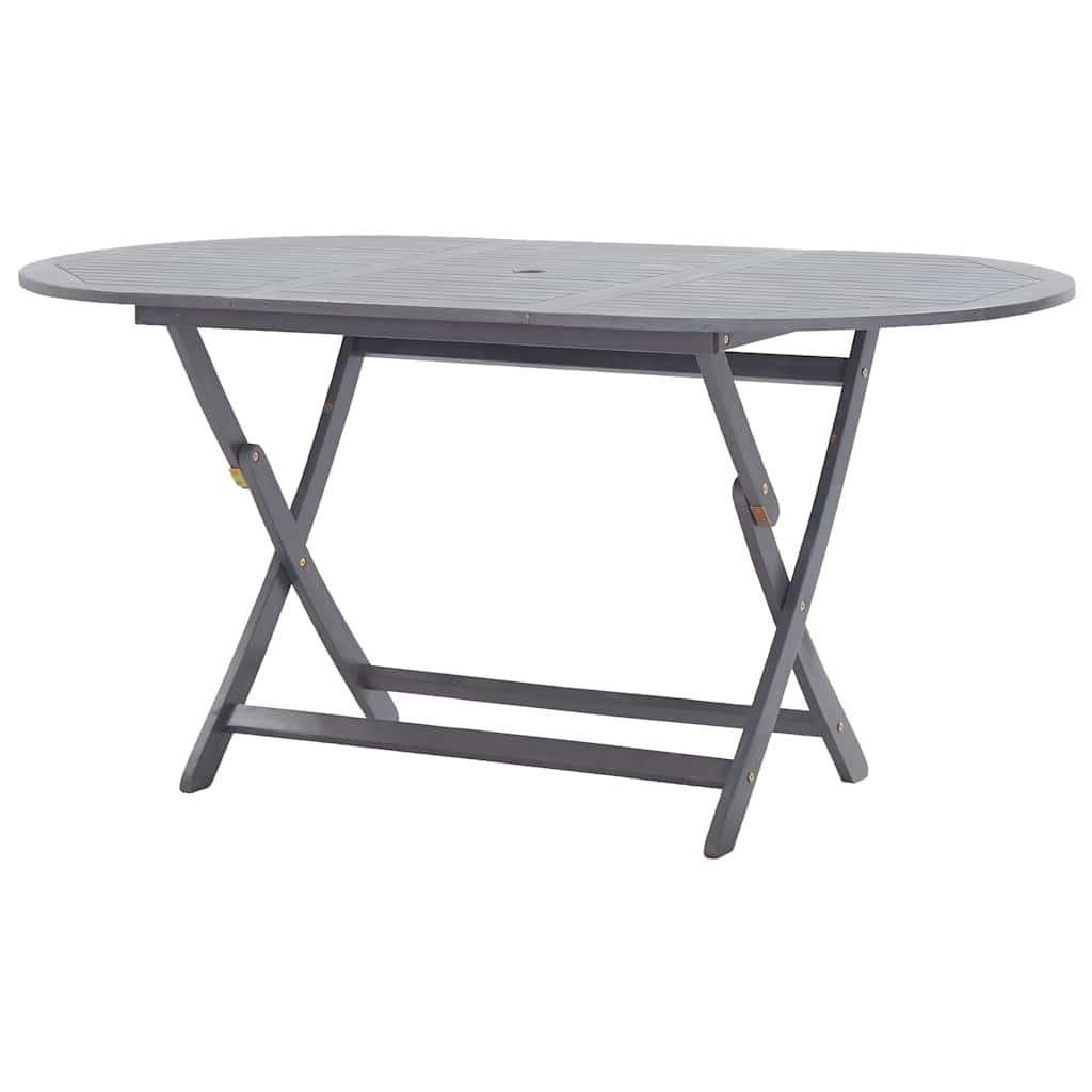Mesa de comedor de jardín madera maciza de acacia 110x110x75 cm