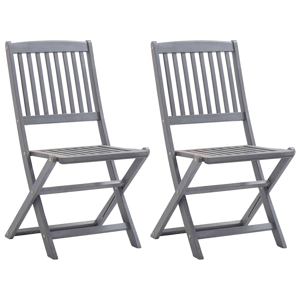 Sillas de comedor de exterior 2 uds madera maciza de acacia