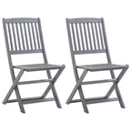 Sillas de comedor de exterior 2 uds madera maciza de acacia
