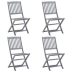Sillas de comedor de exterior 2 uds madera maciza de acacia