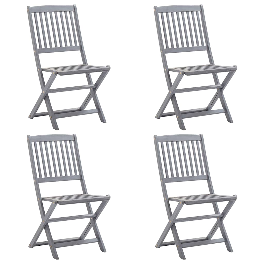 Sillas de comedor de exterior 2 uds madera maciza de acacia