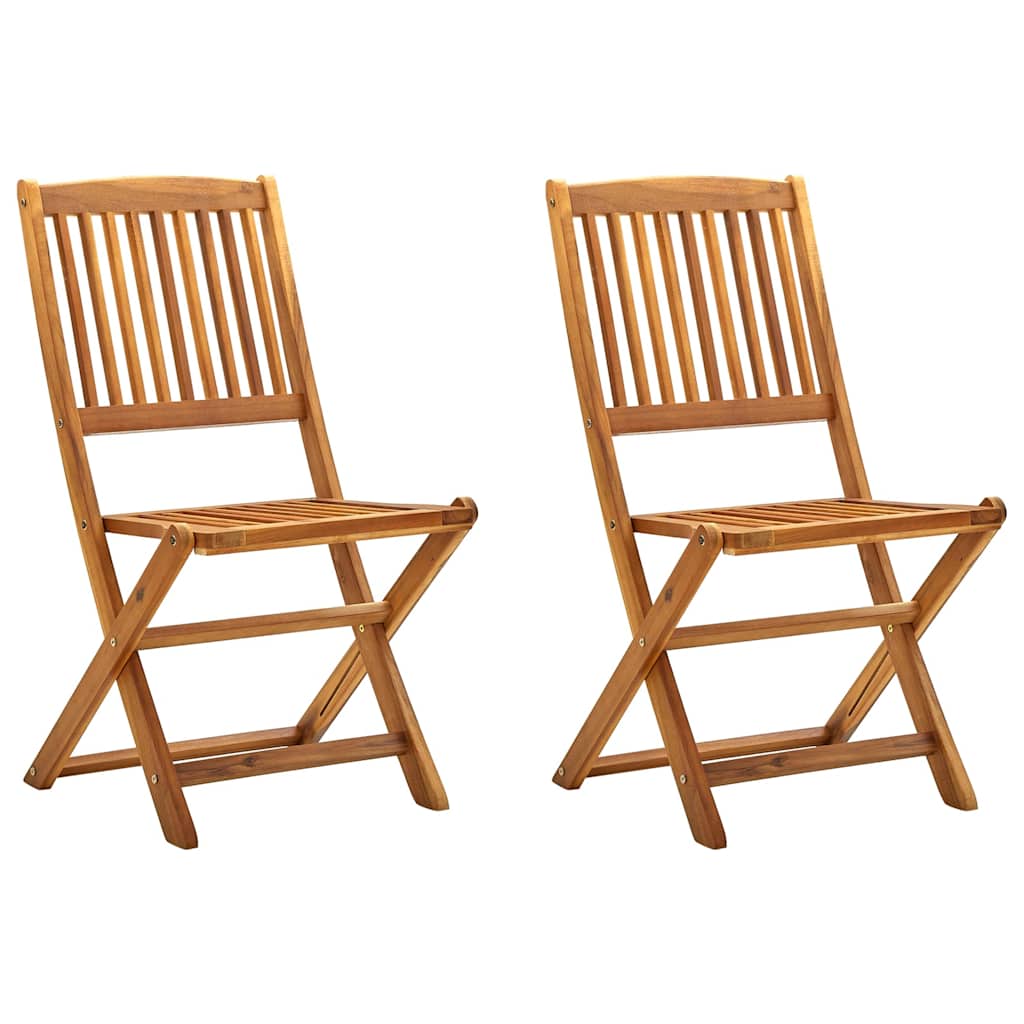 Sillas de comedor de exterior 2 uds madera maciza de acacia
