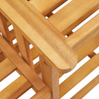 Sillas de jardín con mesita madera maciza acacia 159x61x92 cm