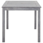 Set de comedor de jardín 5 piezas madera maciza de acacia gris
