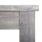 Set comedor jardín 7 pzas madera maciza acacia gris deslavado