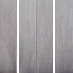 Set comedor jardín 7 pzas madera maciza acacia gris deslavado