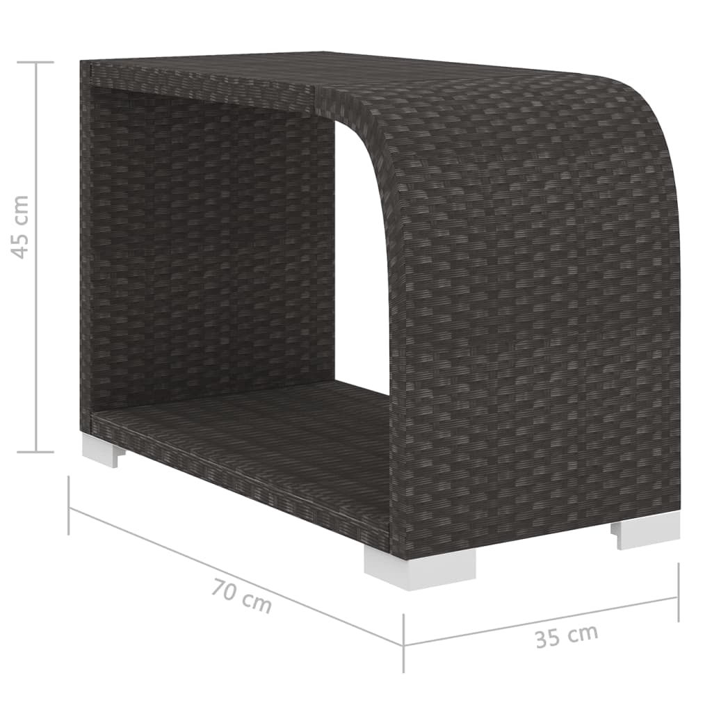 Set muebles de jardín 10 piezas y cojines ratán sintético negro