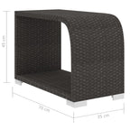 Set muebles de jardín 10 piezas y cojines ratán sintético negro