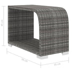 Set de muebles de jardín 10 pzas y cojines ratán sintético gris