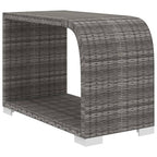 Set de muebles de jardín 10 pzas y cojines ratán sintético gris
