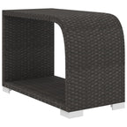 Muebles de jardín de 11 piezas con cojines ratán sintético negro
