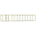 Gallinero de madera de pino impregnada 1,5x9x1,5 m