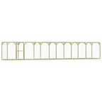 Gallinero de madera de pino impregnada 1,5x9x1,5 m