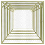 Gallinero de madera de pino impregnada 1,5x9x1,5 m