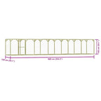 Gallinero de madera de pino impregnada 1,5x9x1,5 m