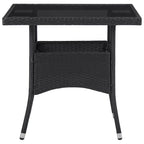 Juego de muebles 5 pcs Negro
