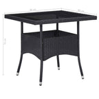 Juego de muebles 5 pcs Negro