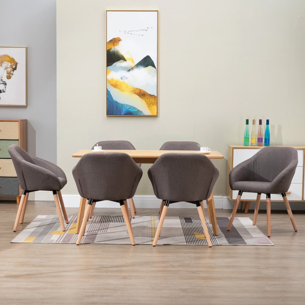 Cadeiras de sala de jantar 4 unidades tecido amarelo