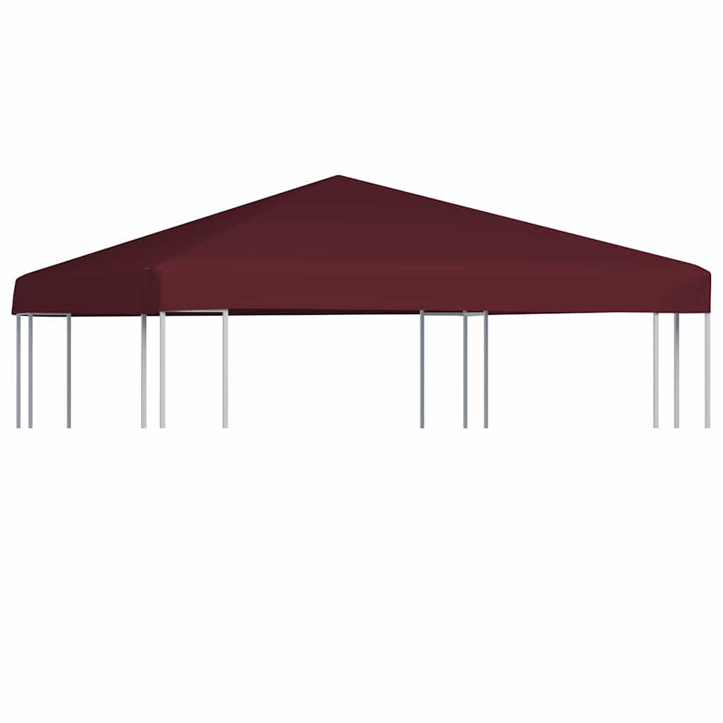 Cubierta superior de cenador 2 niveles negro 310 g/m² 3x3 m