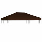 Cubierta superior de cenador 2 niveles negro 310 g/m² 3x3 m