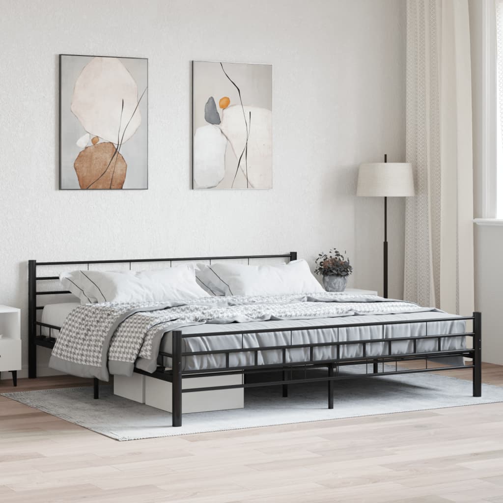 Estructura cama con dosel sin colchón metal blanco 120x200 cm