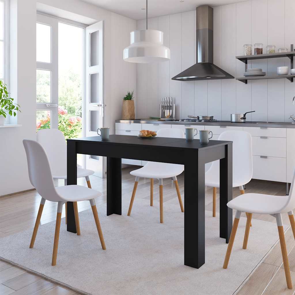 Mesa de comedor color roble 140x80x75 cm