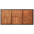 Set comedor de jardín 9 piezas y cojines ratán sintético negro