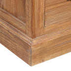 Mesita de noche madera de teca maciza 60x30x60 cm